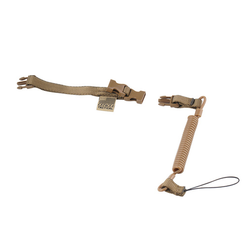 Cetacea Tactical - Plain Clothes Mini-Coil Lanyard - Black - TA-PCO-BLK