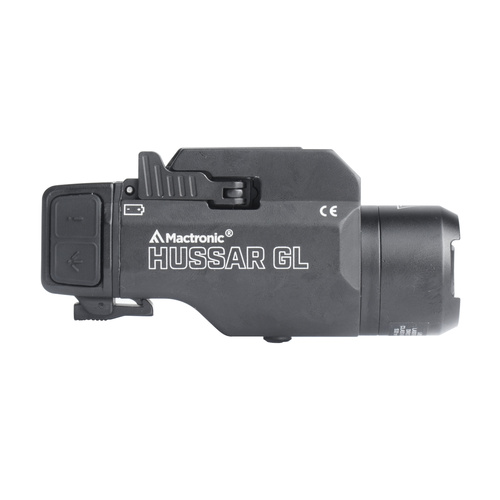 Mactronic - Tactical Pistol Flashlight with Laser Hussar GL - 12270 cd - Black - THG0011