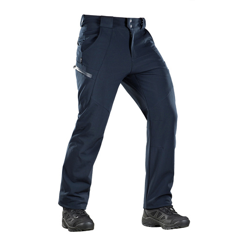 M-Tac - Trekking Softshell Winter Pants - Dark Navy Blue - 20306015