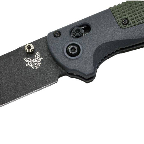 Benchmade - 430BK Redoubt Folding Knife - D2 - Gray/Green - 430BK