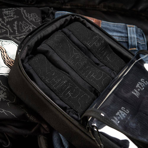 M-Tac - Elite Small Transparent Organizer - 22 x 14 cm - Black - 10147002-S