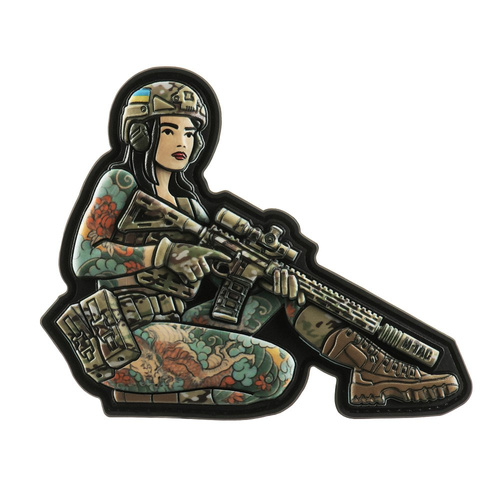 M-Tac - Tactical Girl №2 Yakuza Patch - PVC - Black Hair - Full Color - 51116212