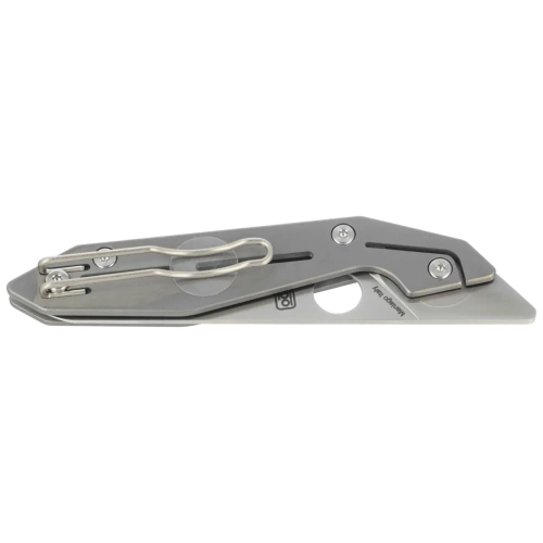 Spyderco - Nand Gray Titanium Satin Folding Knife - M398 - Gray - C270TIP