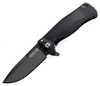 LionSteel - Folding Knife SR22A Flipper - Sleipner - Black - SR22A BB