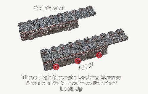 Leapers - Adapter Mounting Rail 11 mm Dovetail / 22 mm Picatinny - MNT-PMTOWL-A