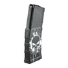 MFT - Polymer Magazine Extreme Duty Punisher Skull for AR-15 / M4 - 5,56 x 45 mm/.223 - 30 Rounds - Black - EXDPM556D-PSS-WH