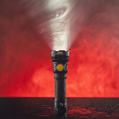 Armytek - Tactical Flashlight Prime C2 Pro Max - Magnetic Charger - 4000 lm - 21700 - Black - F08601C