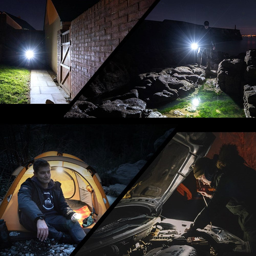 Fenix - E03R V2.0 LED Flashlight with 400 mAh Battery - 500 lm - Gray - E03R V2.0 gray