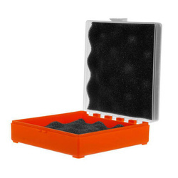 Megaline - Transport Box - 11x11x3.5 cm - Orange-transparent - 607/0001OT