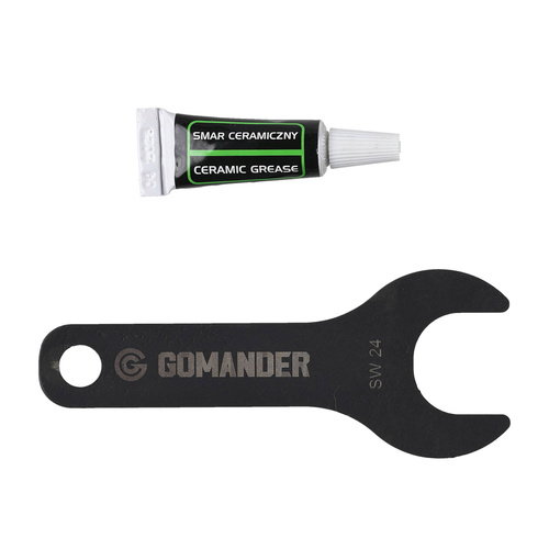 Gomander - Quadron flame compensator - 9 mm - Thread 1/2x36 TPI 9 - Black - TB0.10174_0-1