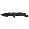 Kershaw - EDC Folding Knife Lateral Black Serrated - 8Cr13MoV - Black - 1645BLKST