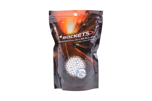 Rockets - Professional BB's - 0,25 g - 0,5 kg - White - ROC-16-002047