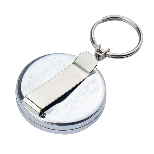 KEY-BAK - Retractor ORIGINAL - Stainless Steel Chain - Silver - 0005-0024
