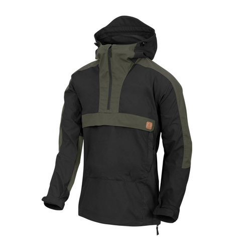 Helikon - Anorak Woodsman® Jacket - Black / Taiga Green - KU-WDN-DC-0109A 