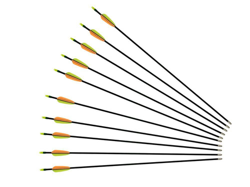 Poe Lang - Fiberglass Arrow - 30" - Smooth Target Point - Black - D-065K/VD-065K