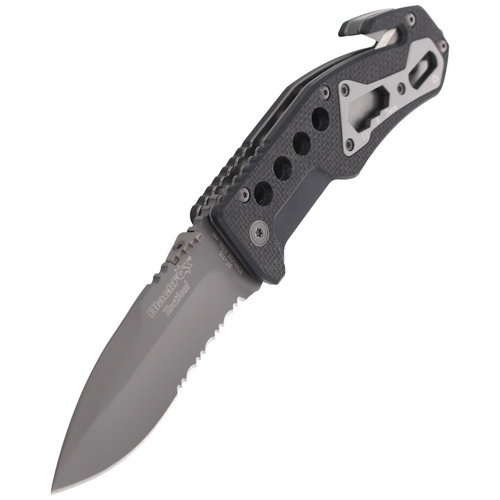 FOX - Knife BlackFox Drop Point Rescue Folder- Black - BF-115