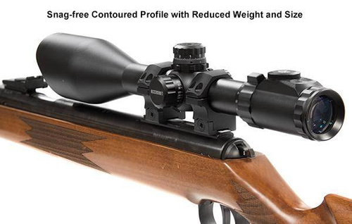 Leapers - Two Piece Mount UTG POI 30/11 - 30 mm - Medium - Black - RDU013015