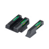 Hiviz - LiteWave H3 Tritium/Litepipe Pistol Sights - CZ 75 / 85 - Green - White Outline - CZN321