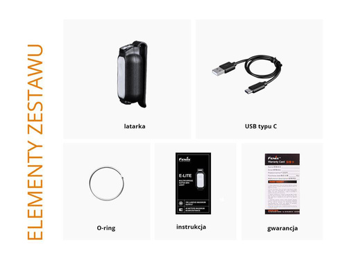 Fenix - E-LITE Rechargeable Flashlight - 150 lumens