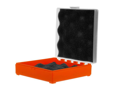 Megaline - Transport Box - 11x11x3.5 cm - Orange-transparent - 607/0001OT