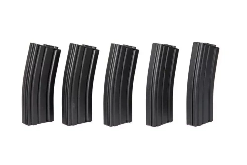Specna Arms - Mid-cap Magazines for M4/M16 Replicas - 5 pcs. - Black - SPE-05-025503