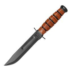 Ka-Bar 1250 - Short USMC military knife - Leather sheath 