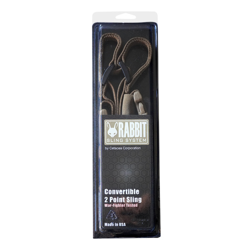 Cetacea Tactical - Convertible 2 Point Rabbit Sling - Black - TA-RABBIT-BLK
