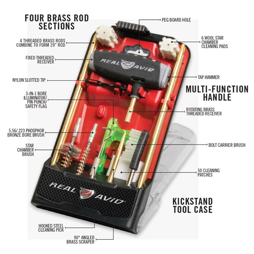 Real Avid - Gun Boss® Pro - AR-15 Cleaning Kit - AVGBPROAR15