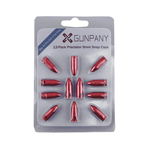 GunPany - Aluminum Snap Caps - 9x19 mm - 12 pcs - SCSC-04BP