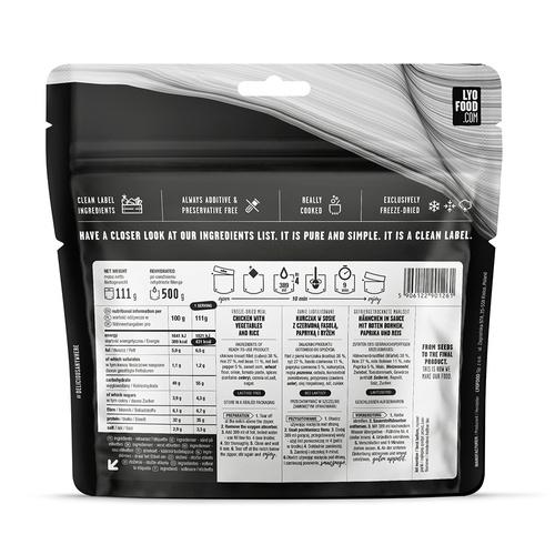 LyoFood - Freeze-Dried Ration Lyo Expedition - Mexican Dish with Rice - 500 g
