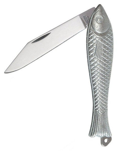 Mikov - Fishlet Folding Knife - Silver - 130-NZN-1