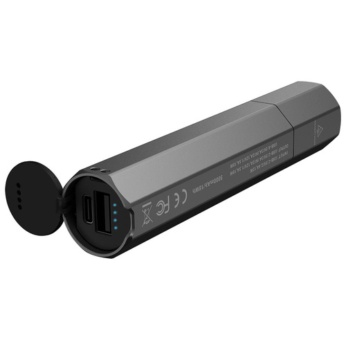 Fenix - LED Flashlight E-CP with 5000 mAh Battery - 1600 lm - Black - E-CP Black