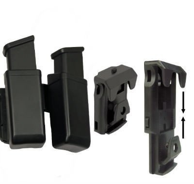 ESP - Double Magazine Pouch for 9 mm / .40 with UBC-01 belt attachment - MH-MH-04 BK