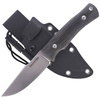 FOX - Tactical Knife Explorator Linen Micarta - 440C - Black - BF-749