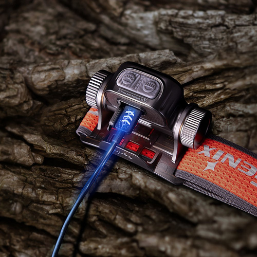 Fenix - Headlamp LED HM65R-T V2.0 - 1600 lm - Black/Red - HM65R-T V2.0