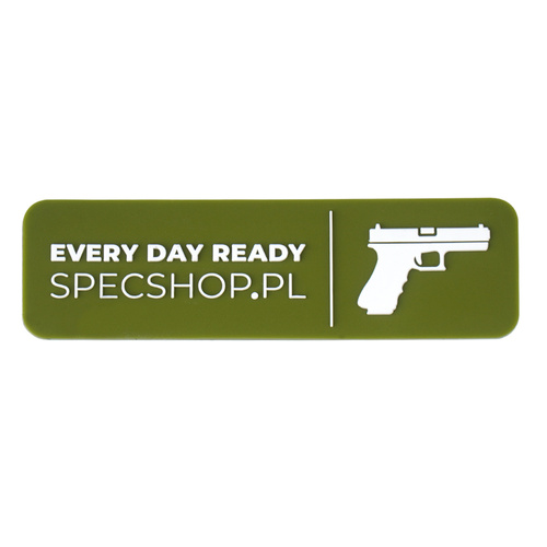 SpecShop.pl - Tactical Patch with Velcro - Rectangular - Green - 24x80 mm