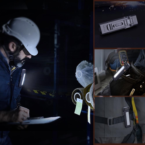 Fenix - Rechargeable LED Flashlight WT16R - Workshop - 300 lumens - Black - 039-479