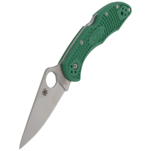 Spyderco - Delica® 4 FRN Flat Ground Green Knife - C11FPGR