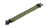 101 Inc. - Survival Bracelet with Flint, Whistle and Compass - 8" - OD Green - JYFPB04-ODG