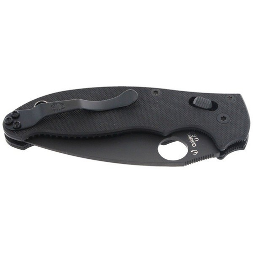 Spyderco - Manix™ 2 G-10 Black / Black Blade Knife - C101GPBBK2