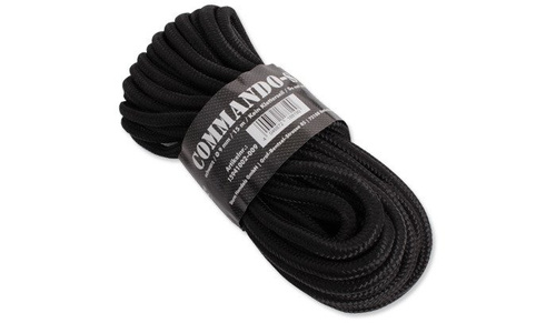 Mil-Tec - Rope Commando 15 m - 9 mm - up to 740 kg - Black - 15941002-009