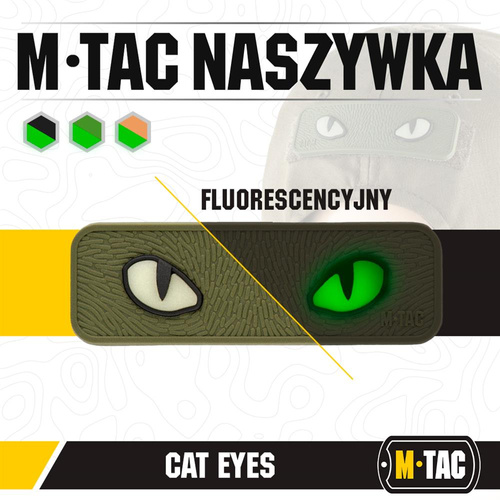M-Tac - 3D PVC Cat Eyes Patch - Olive - 51114001
