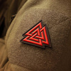 M-Tac - 3D PVC Patch Valknut - Red / Black - 51163233