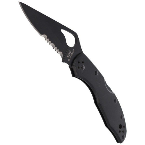 Spyderco - Byrd Meadowlark™ 2 Stainless Black / Black Blade CombinationEdge Knife - BY04BKPS2