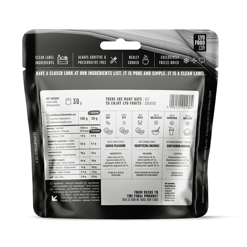 Lyofood - Freeze-dried Exotic Fruit Mix - 30 g