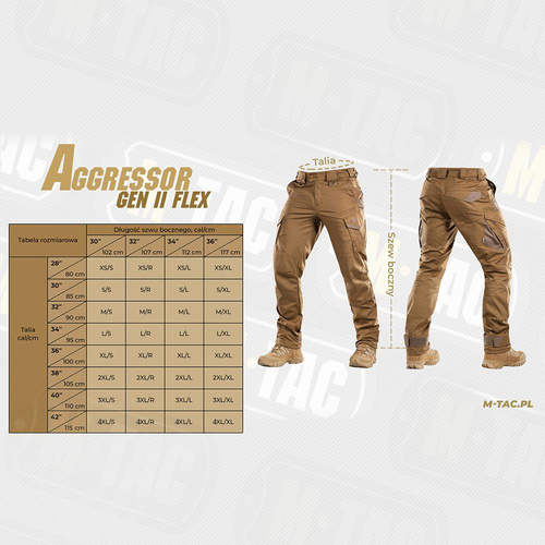 M-Tac - Tactical Pants Aggressor Gen.II Flex - Ripstop - Coyote Brown - 20058017