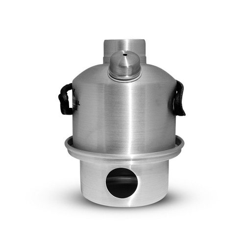 Survival Kettle - Silver Mini Steel Tourist Kettle - 0,3 l