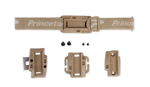 Princeton Tec - Charge MPLS LED Helmet Flashlight - 55 Lumens - Red / Blue / IR - Tan - C-RBI-TN