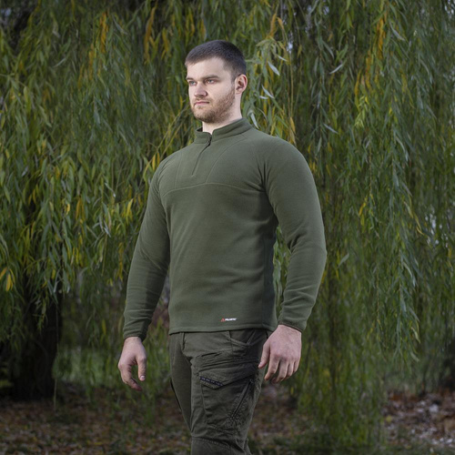 M-Tac - Military Fleece Delta Polartec Cardigan Raglan - Army Olive - 70022062