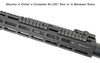 UTG - Picatinny Rail with M-LOK Mount - 3.14'' - 7 Slots - Black - MTURS10M